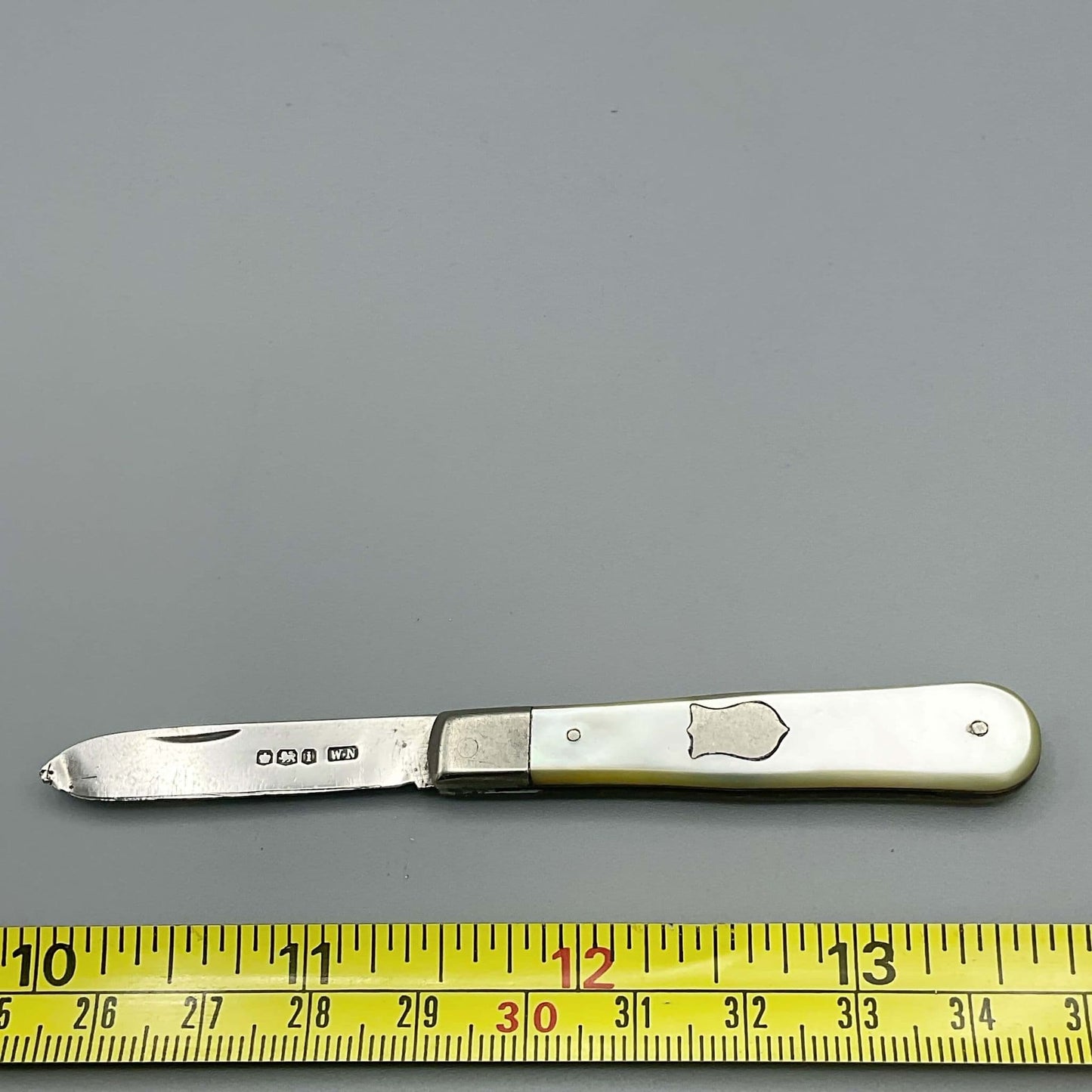 Sterling Silver Fruit Knife, Pearl Handle,1926 Hallmark