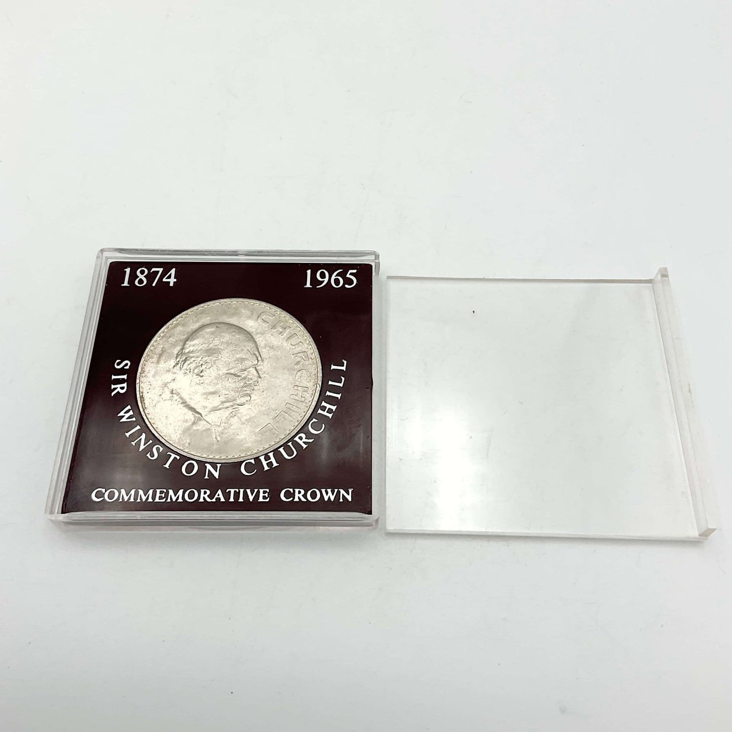 1965 Winston Churchill Commemorative Crown with lid off