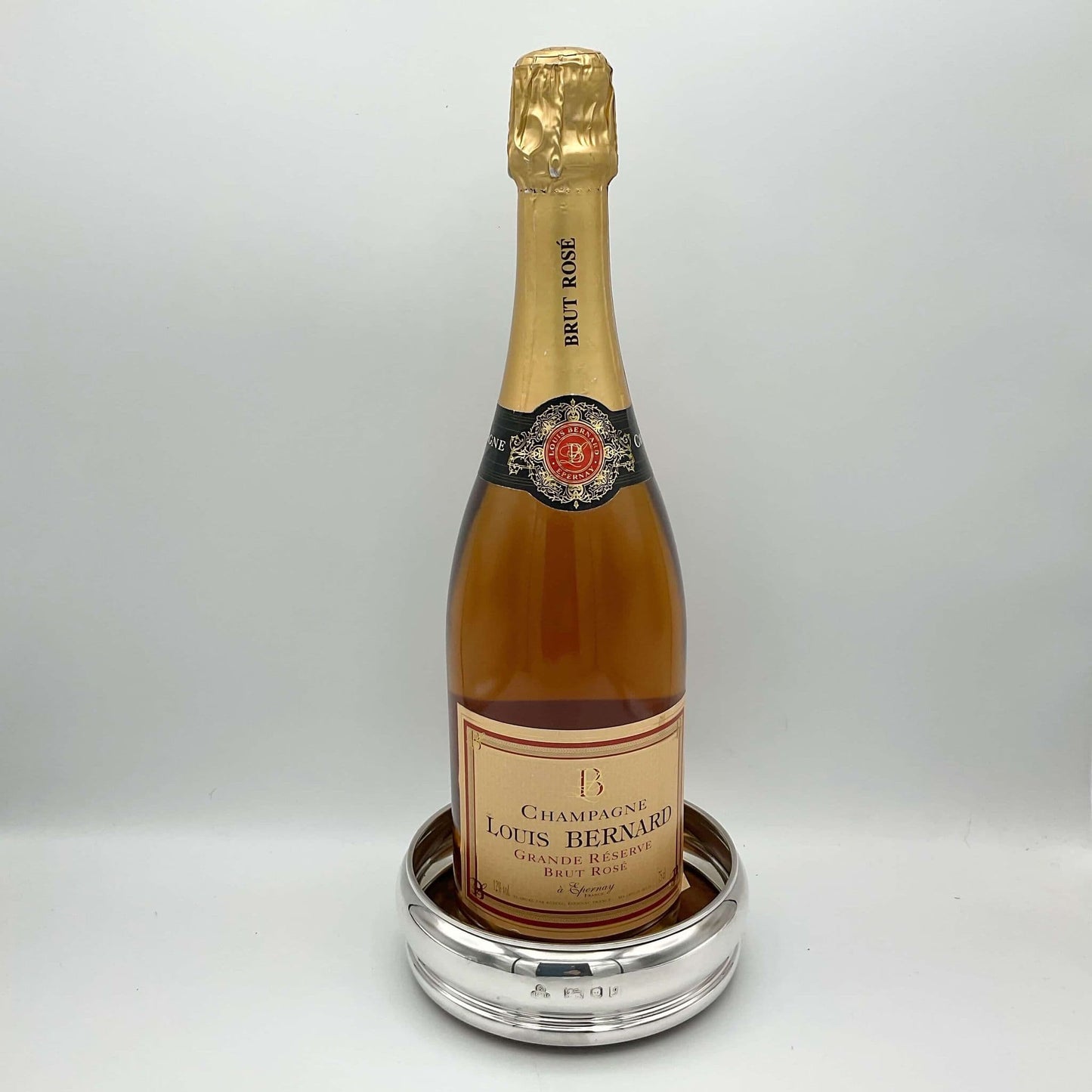 1983 Sterling Silver Wine Bottle Coaster