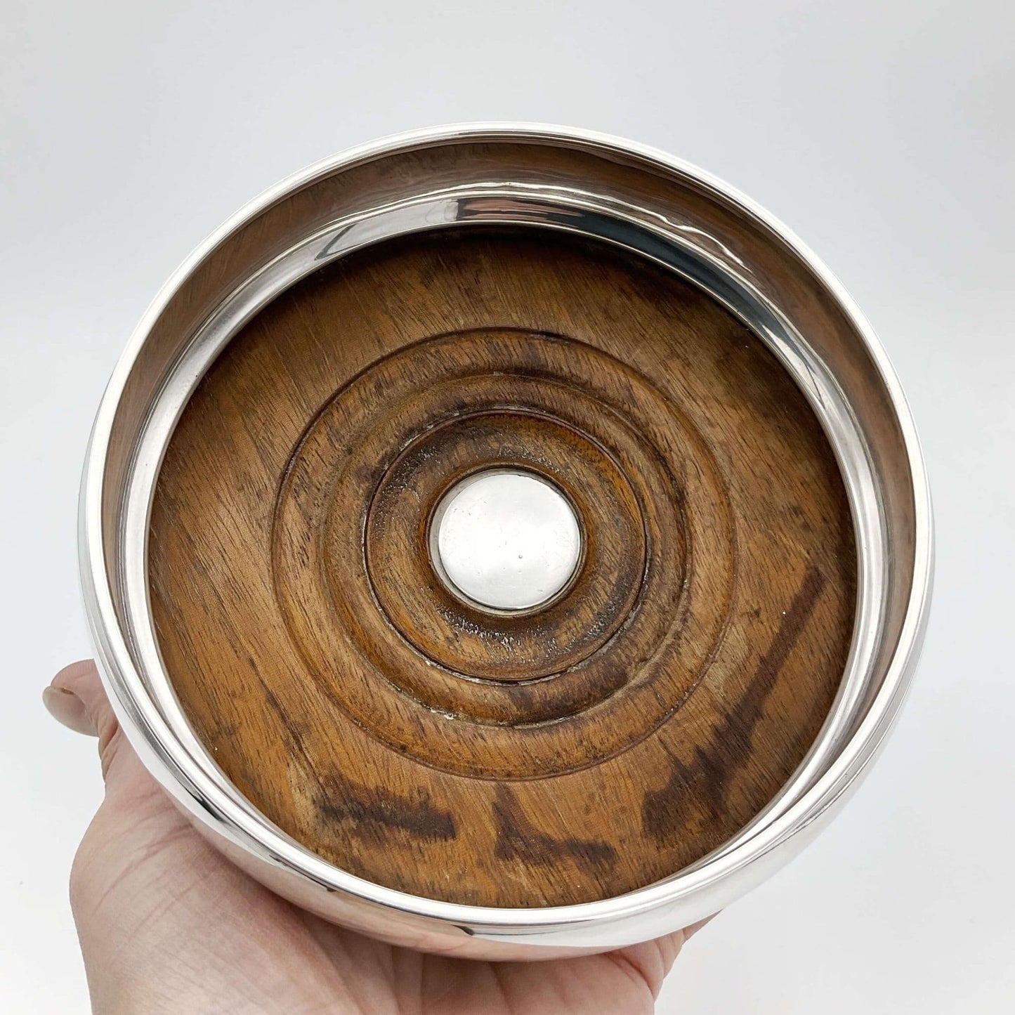 1983 Sterling Silver Wine Bottle Coaster