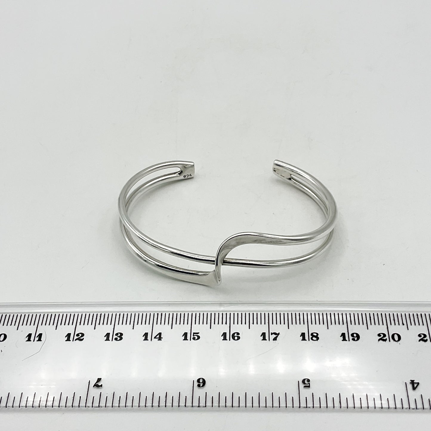 Small Sterling Silver Bangle Bracelet, Hallmarked 2007