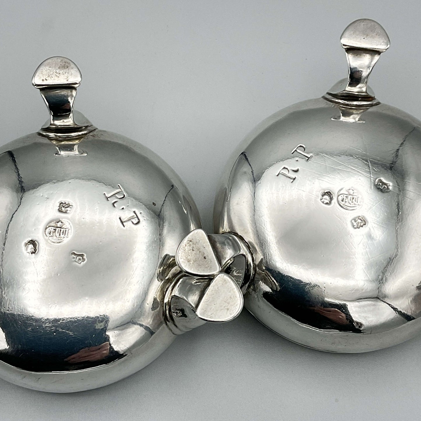 Antique 1700s Georgian Silver Salts