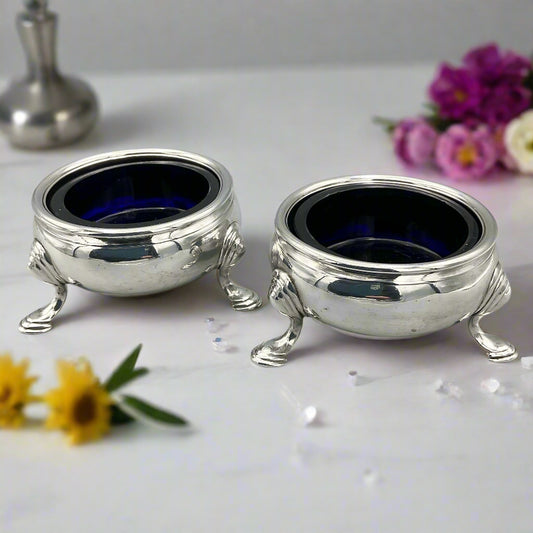 Antique 1700s Georgian Silver Salts
