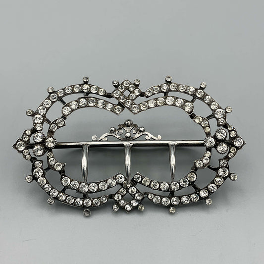 Antique Cubic Zirconia Hair Clip