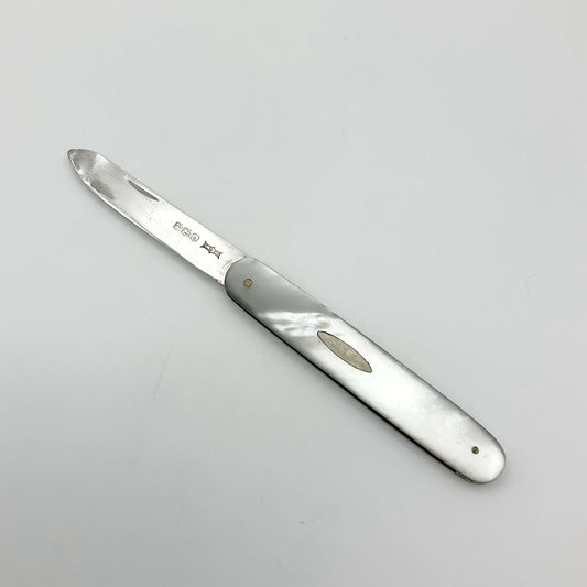 Vintage 1927 Large Sterling Silver Fruit Knife