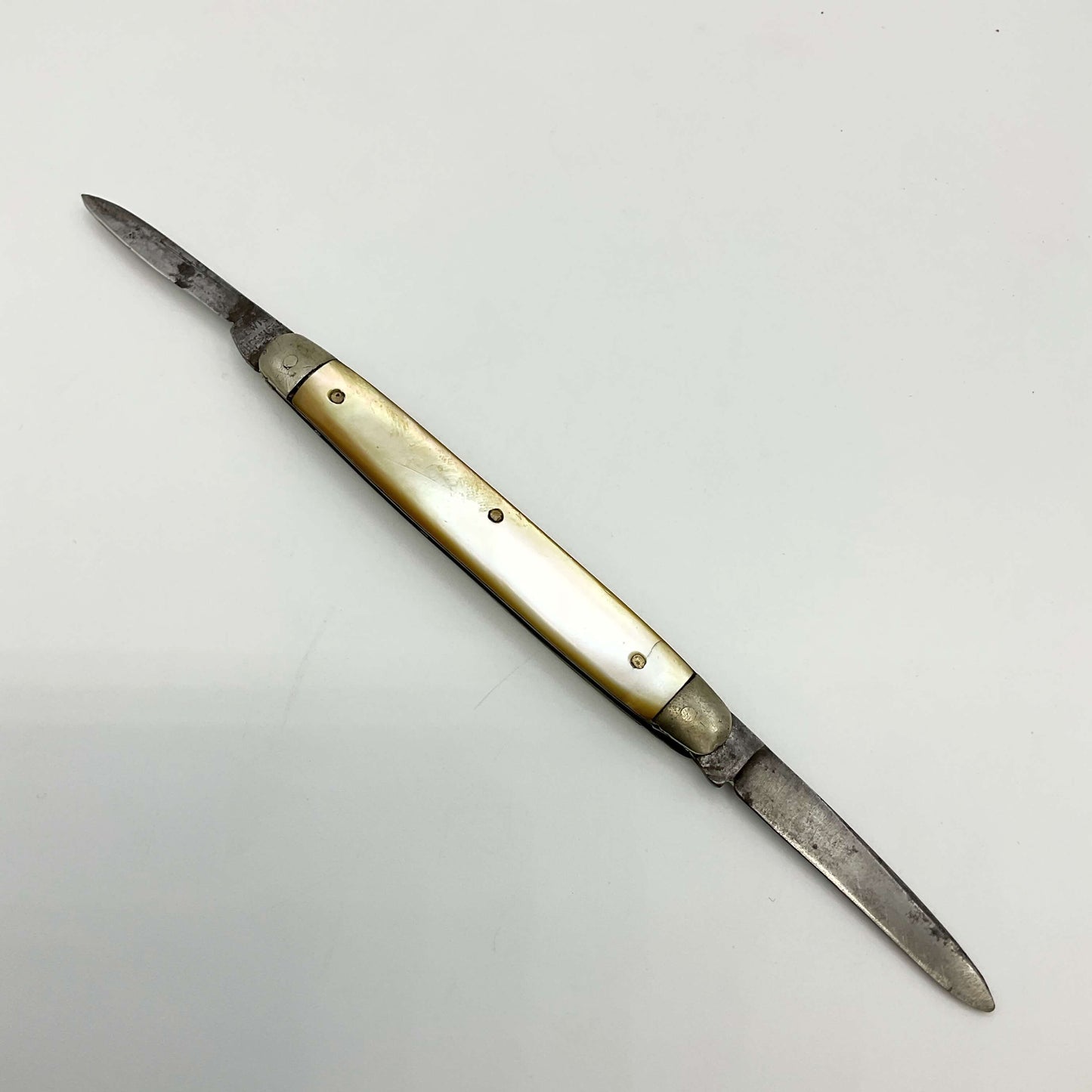Antique Steel and Pearl Handled Pen Knife