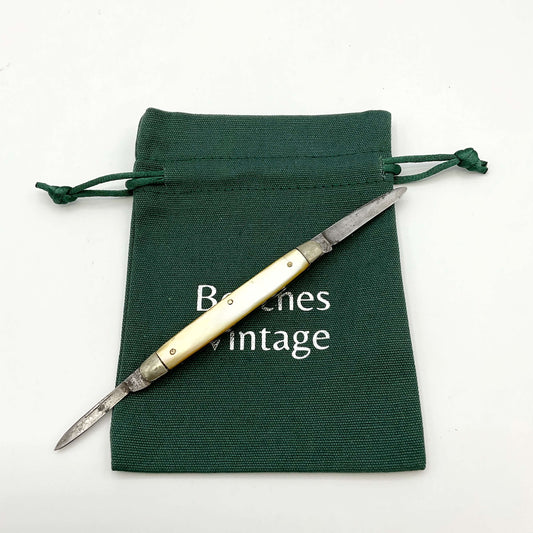 Antique Steel and Pearl Handled Pen Knife