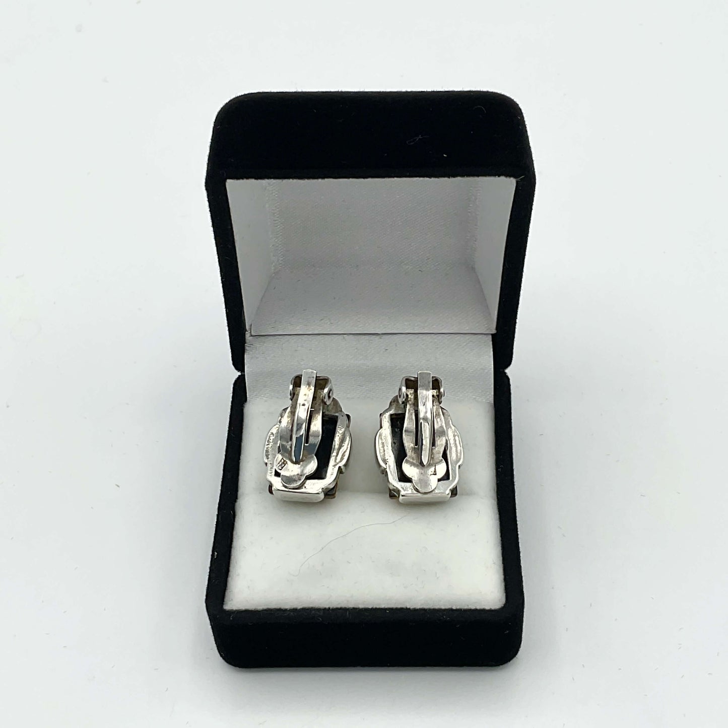 Baltic Amber Silver Plated Clip Earrings