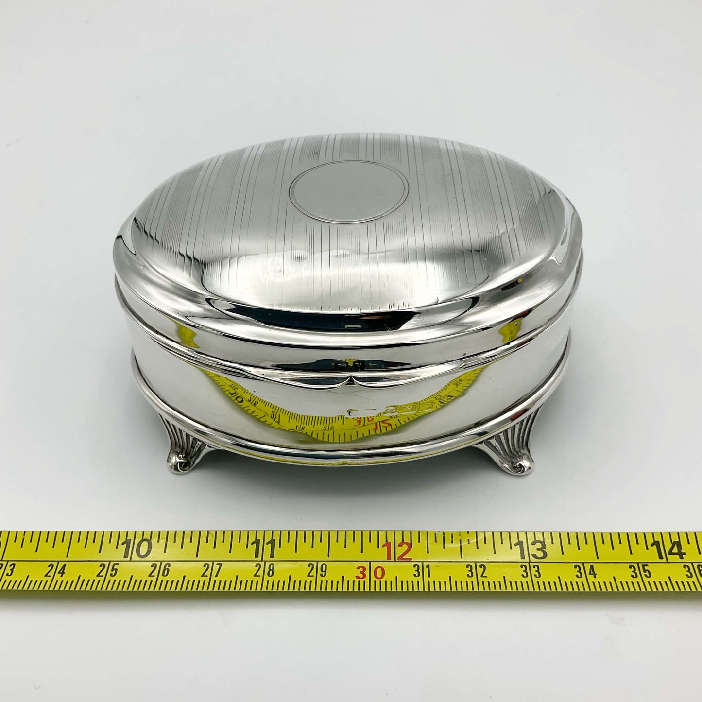 Antique 1920 Sterling Silver Jewellery Box