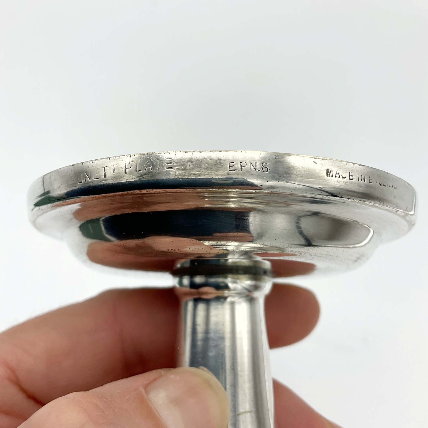 Vintage 1960s Silver Plated Candle Holder
