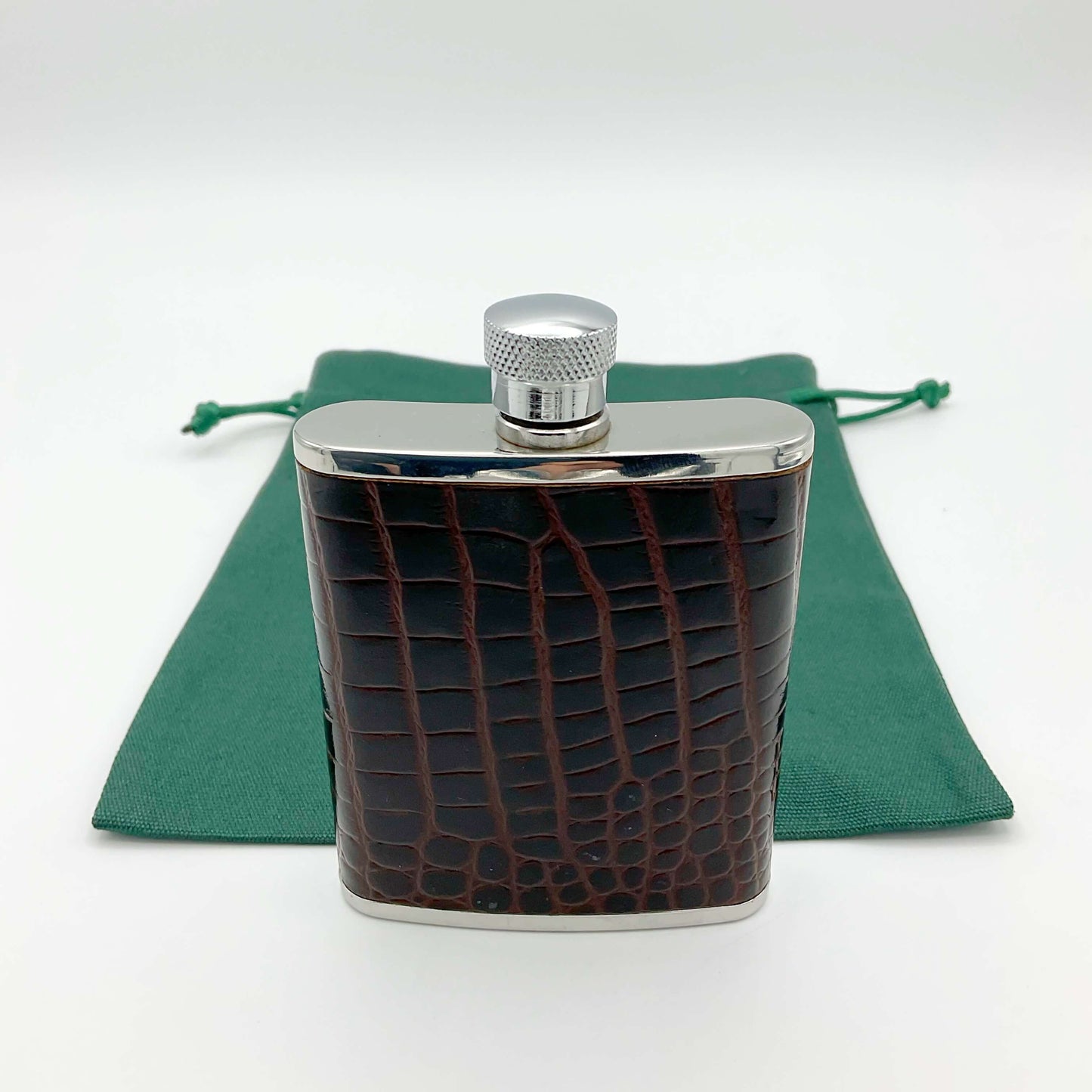 Vintage Lichfield Leather Hip Flask 2.5oz