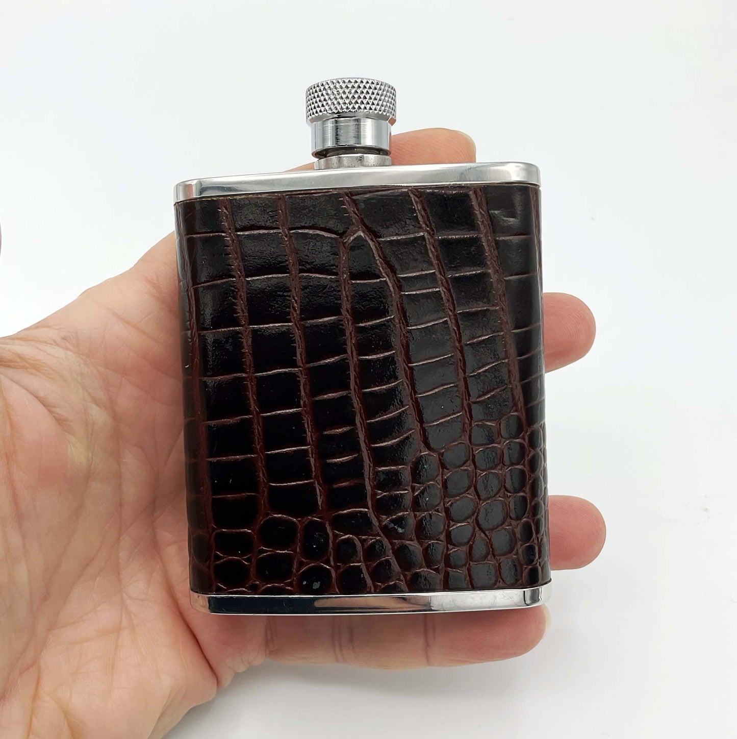 Vintage Lichfield Leather Hip Flask 2.5oz