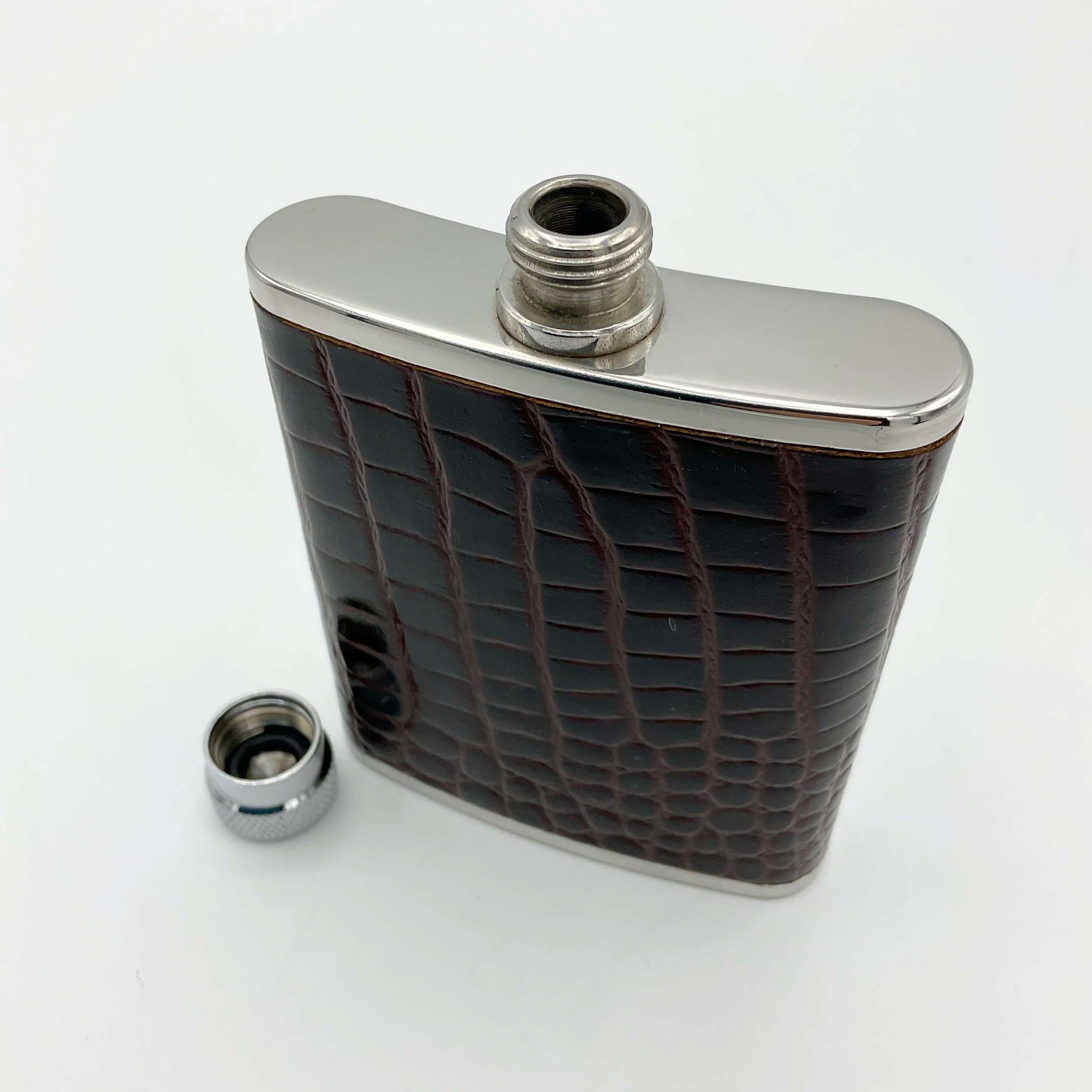 Vintage Lichfield Leather Hip Flask 2.5oz