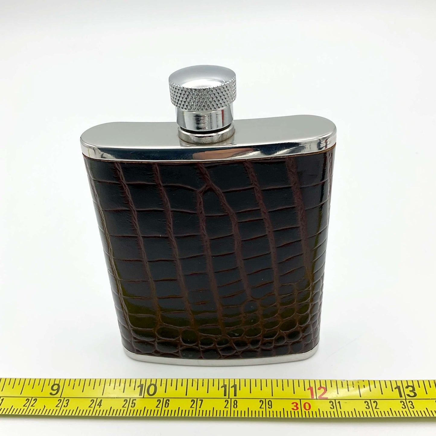 Vintage Lichfield Leather Hip Flask 2.5oz