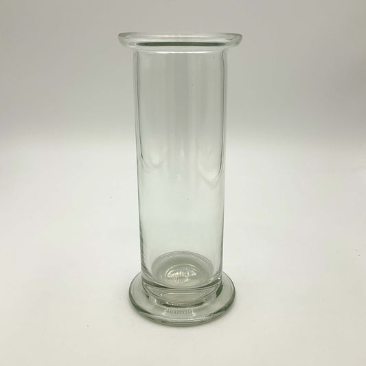 Vintage Cylinder Clear Glass Vase
