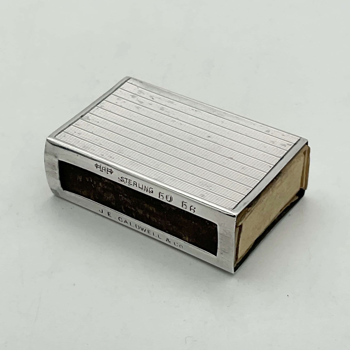 American Sterling Silver Matchbox Holder, Silver Matchbox Case