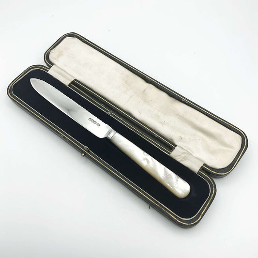 Antique 1920 Sterling Silver Cake Knife