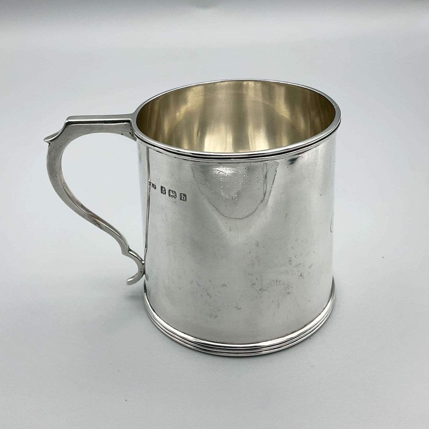 Antique Edwardian Silver Christening Cup, Hallmarked 1907