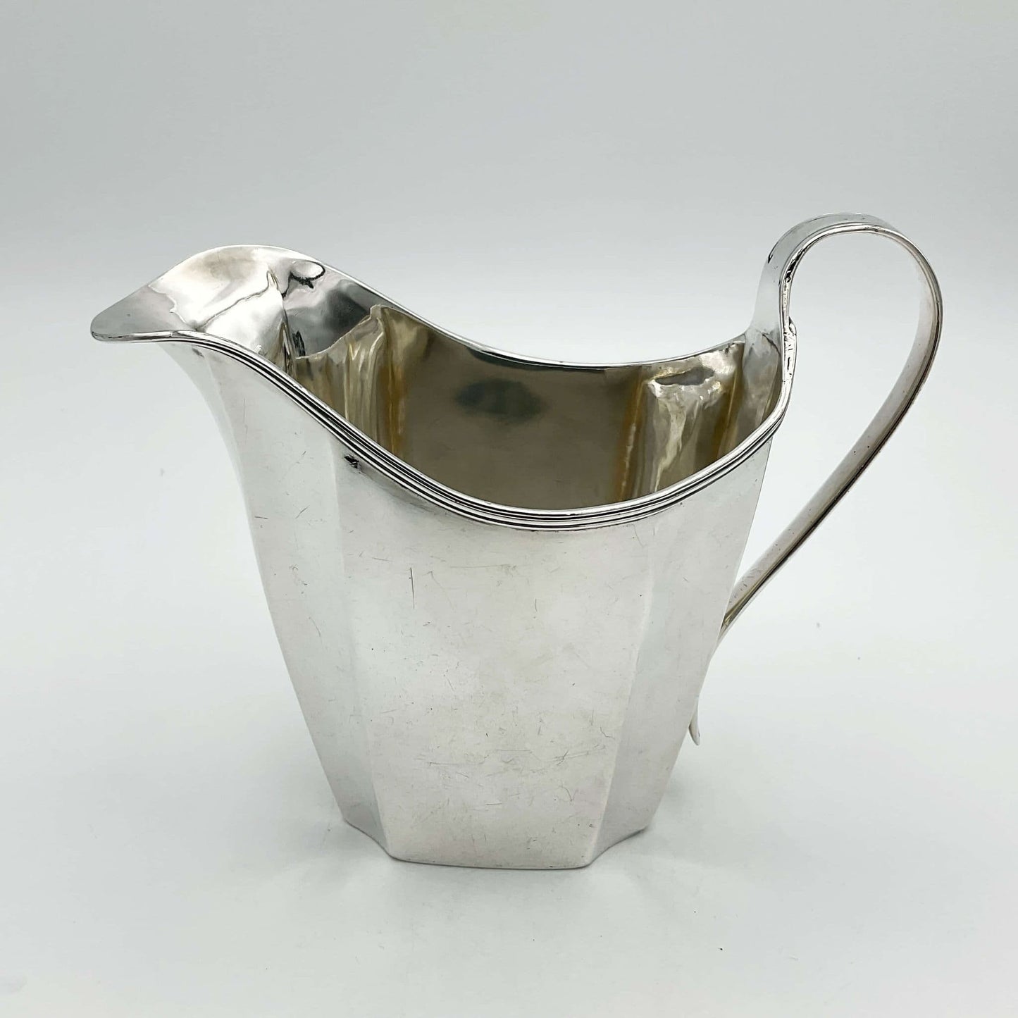Antique Georgian Sterling Silver Milk or Sauce Jug, Hallmarked 1796