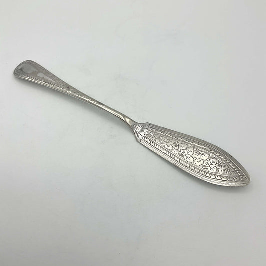 Antique Silver Plated Butter Knife, Butter Spreader