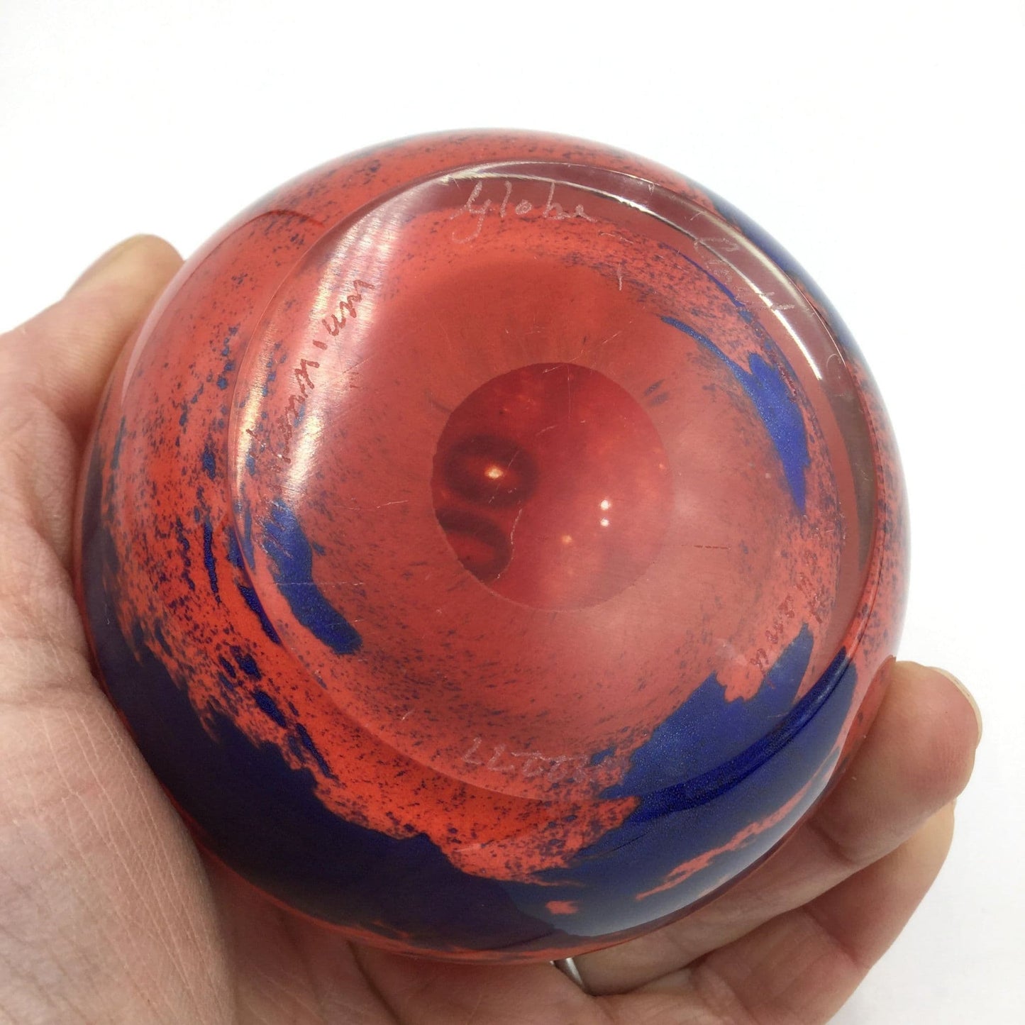 Caithness Millennium Globe Clock Paperweight