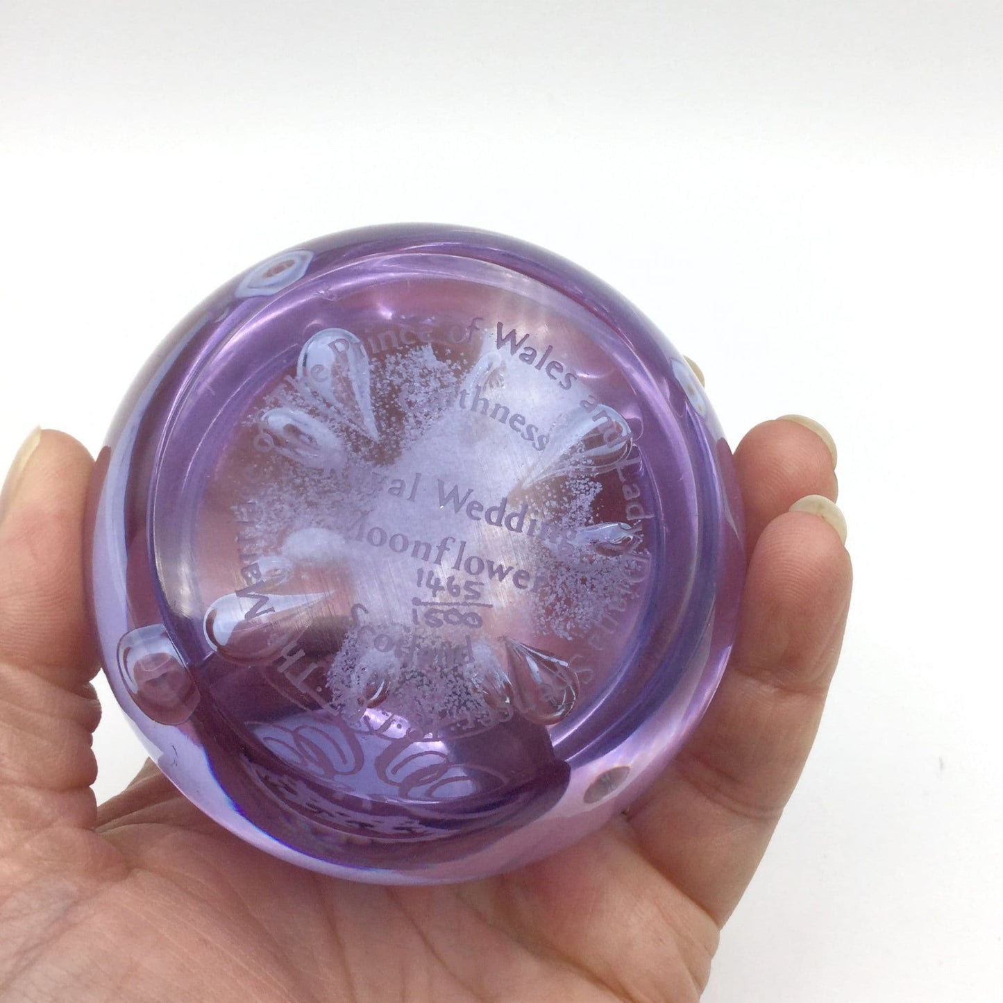 Caithness Moonflower Commemorative Paperweight