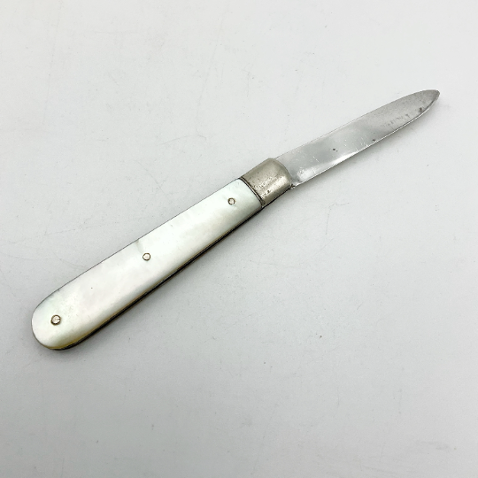 Antique Victorian 1881 Sterling Silver Fruit Knife