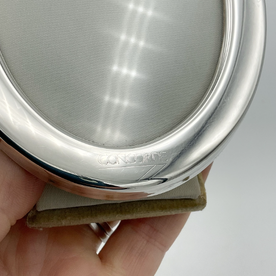 Concorde Oval Silver Picture Frame, Photo Frame, Concorde Memorabilia