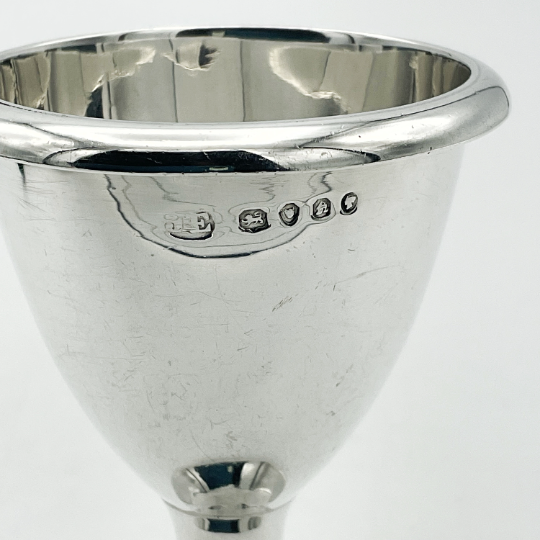 Antique Victorian Sterling Silver Egg Cup, Egg Holder