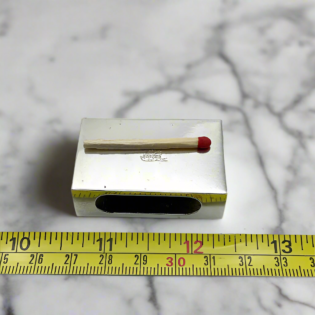 Vintage 1933 Sterling Silver Matchbox Case