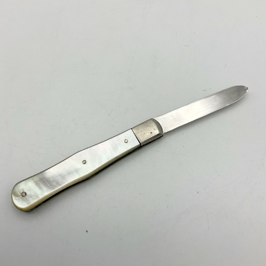 Antique Folding Silver Fruit Knife, 1914 Hallmark