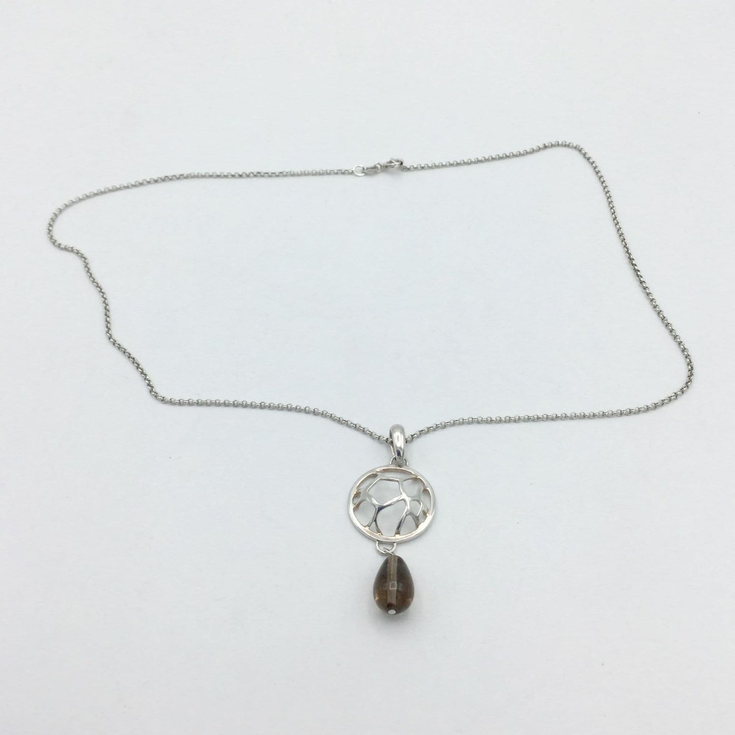 Italian Solid Silver Pendant Necklace