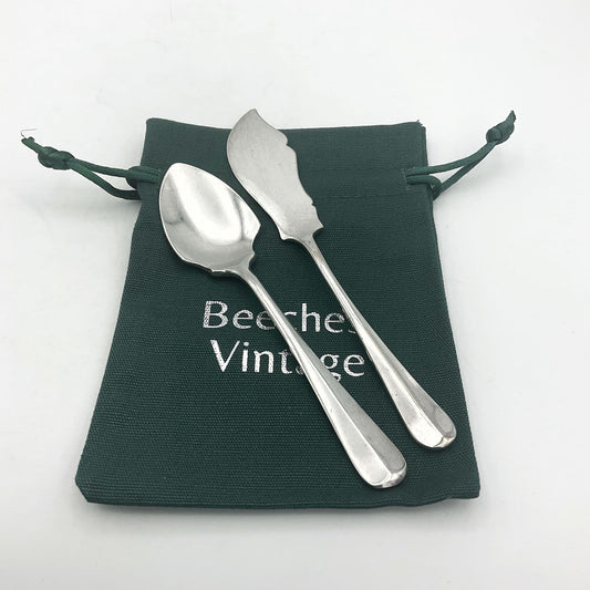 Mappin & Webb 1930s Butter Knife and Jam Spoon