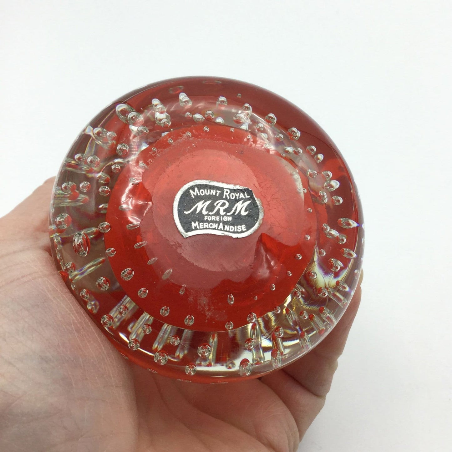 MRM Glass Pear Paperweight