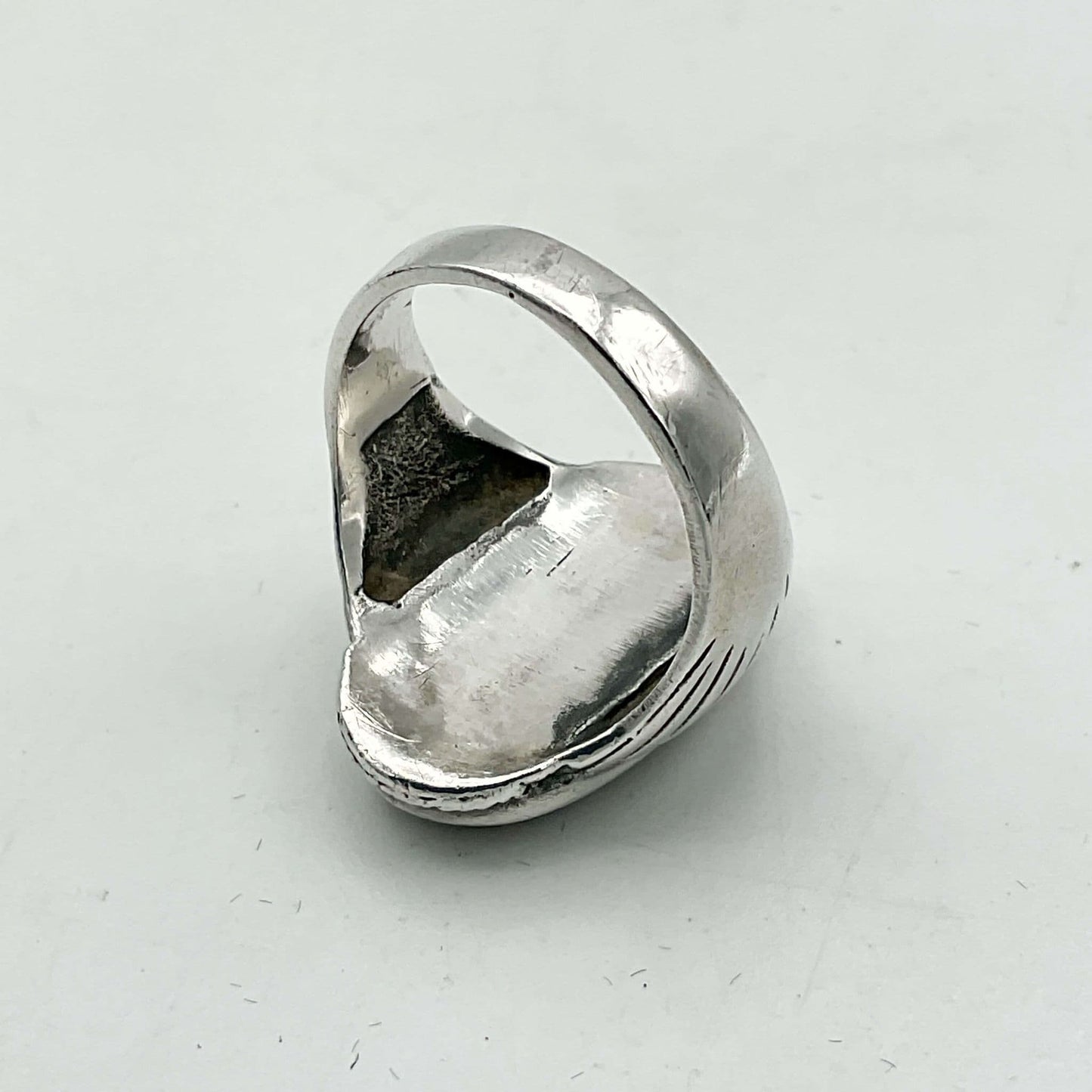 Polished Carnelian Gemstone Silver Ring