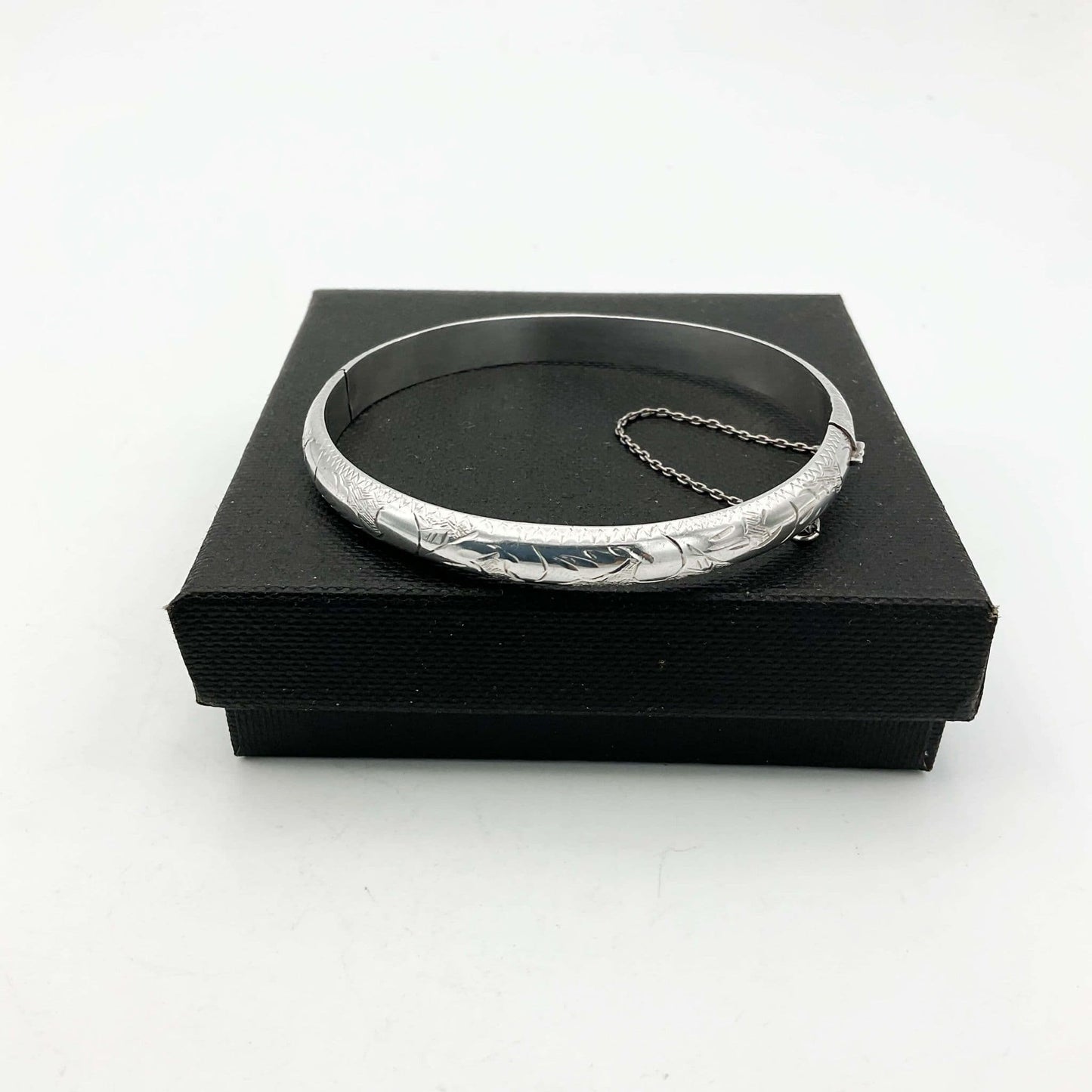 Silver Hinged Bracelet, 1997 Hallmarks