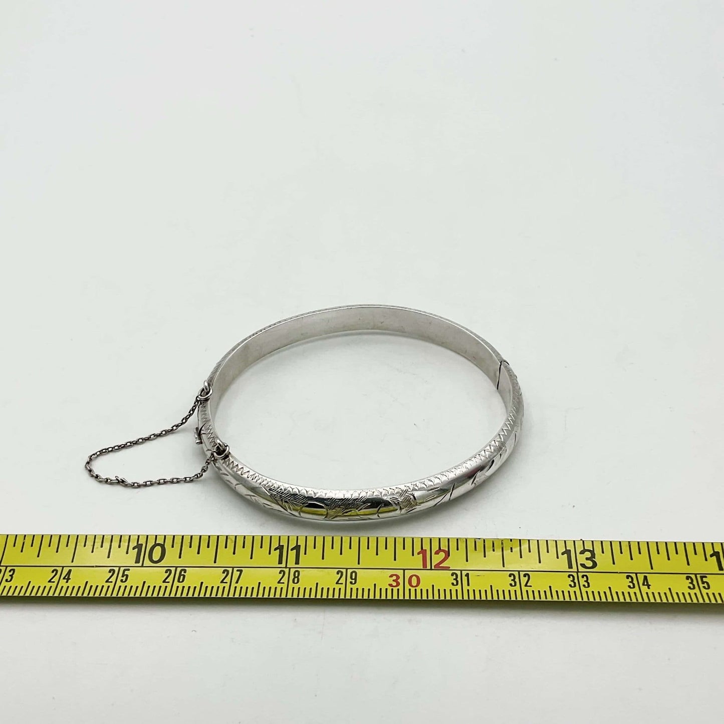 Silver Hinged Bracelet, 1997 Hallmarks