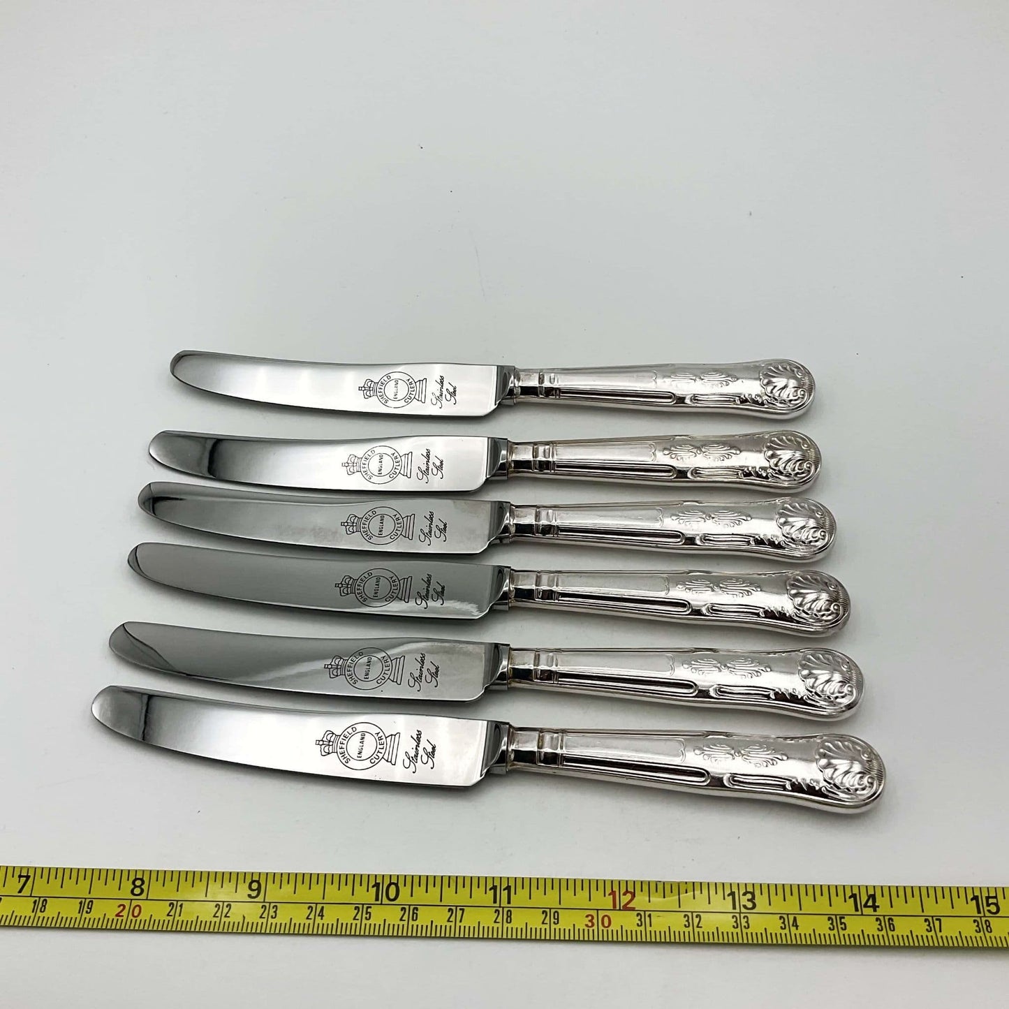 Silver Plated Dessert Knives Set