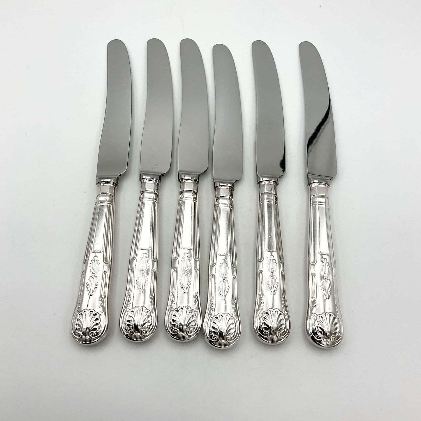 Silver Plated Dessert Knives Set