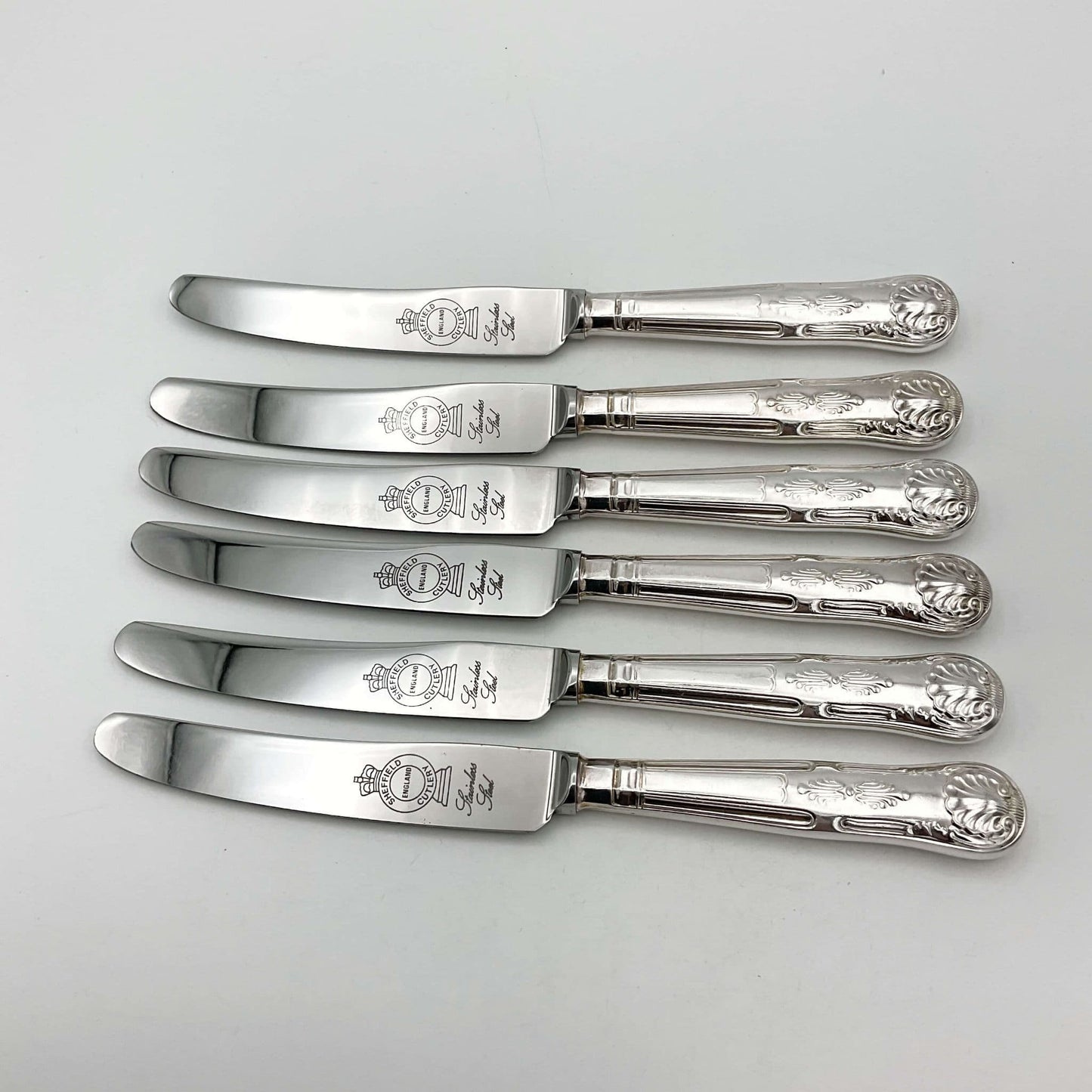 Silver Plated Dessert Knives Set
