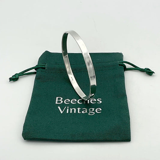 Solid Sterling Silver Bangle Bracelet