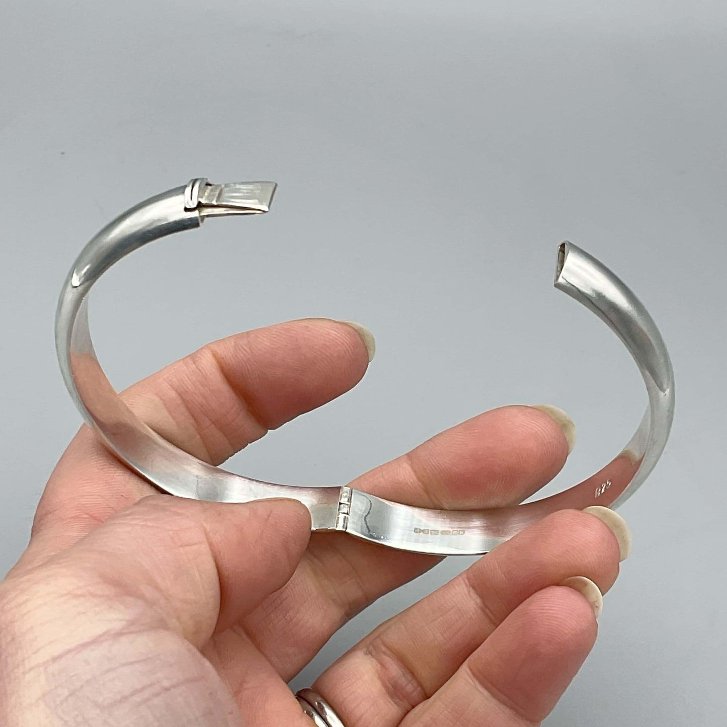 Sterling Silver Hinged Bangle Bracelet, 2009 Hallmark