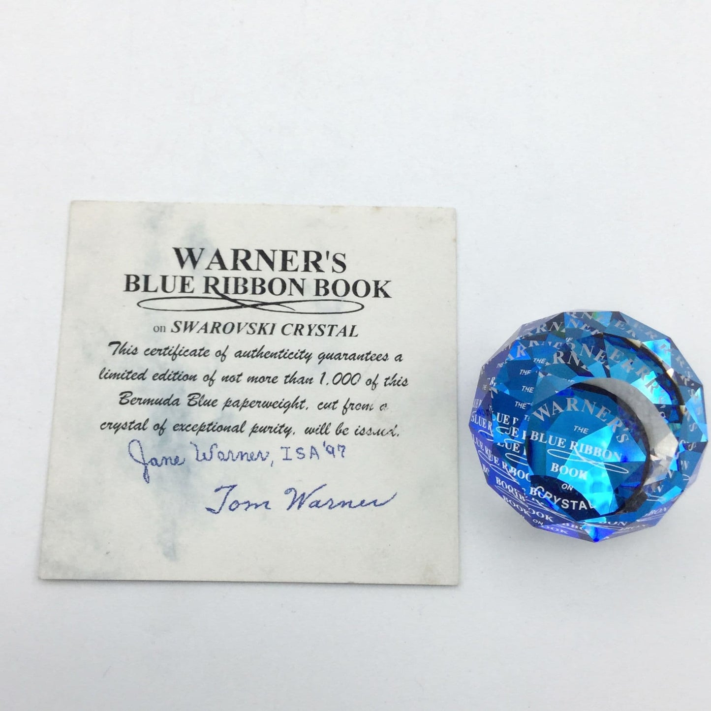 Swarovski Bermuda Blue Paperweight, Limited Edition