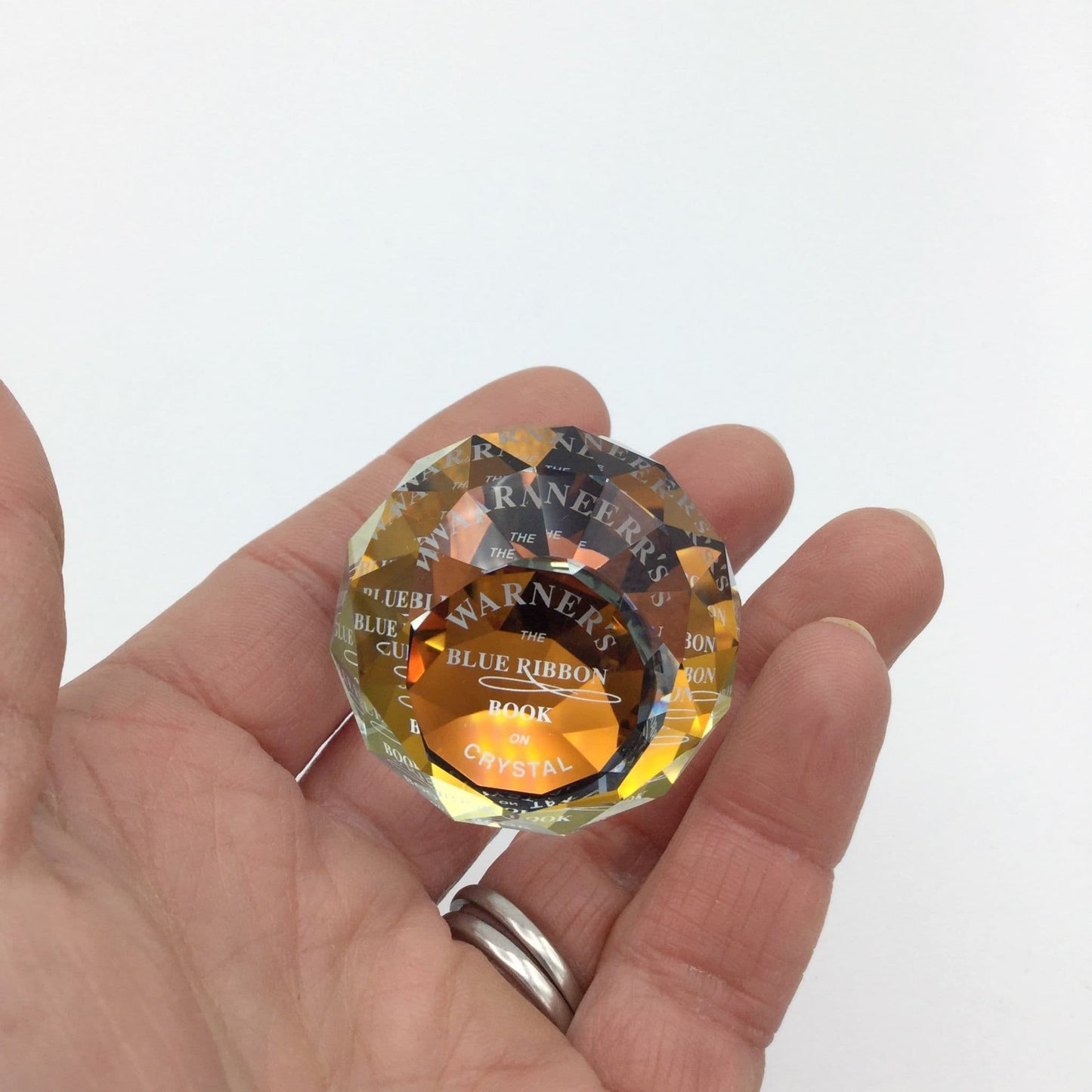 Swarovski Crystal Orange Paperweight, Limited Edition