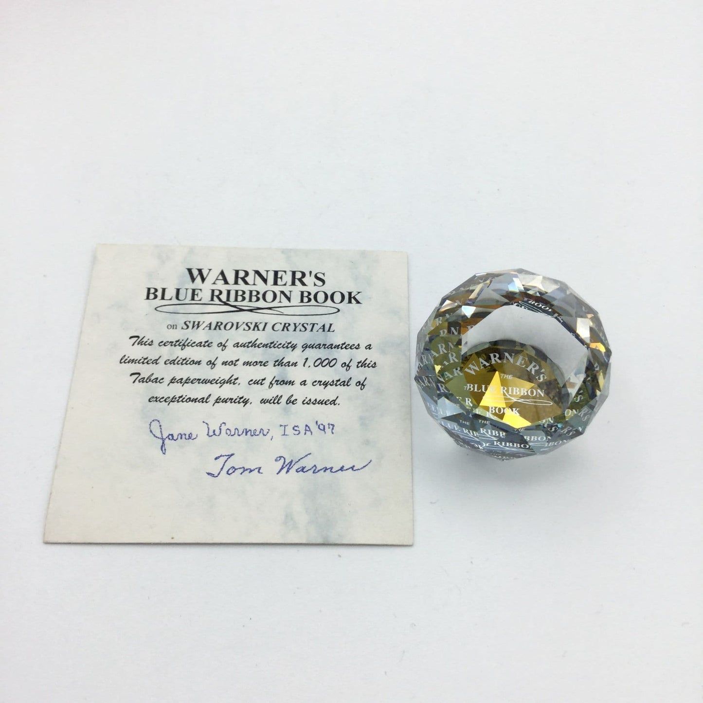 Swarovski Crystal Orange Paperweight, Limited Edition