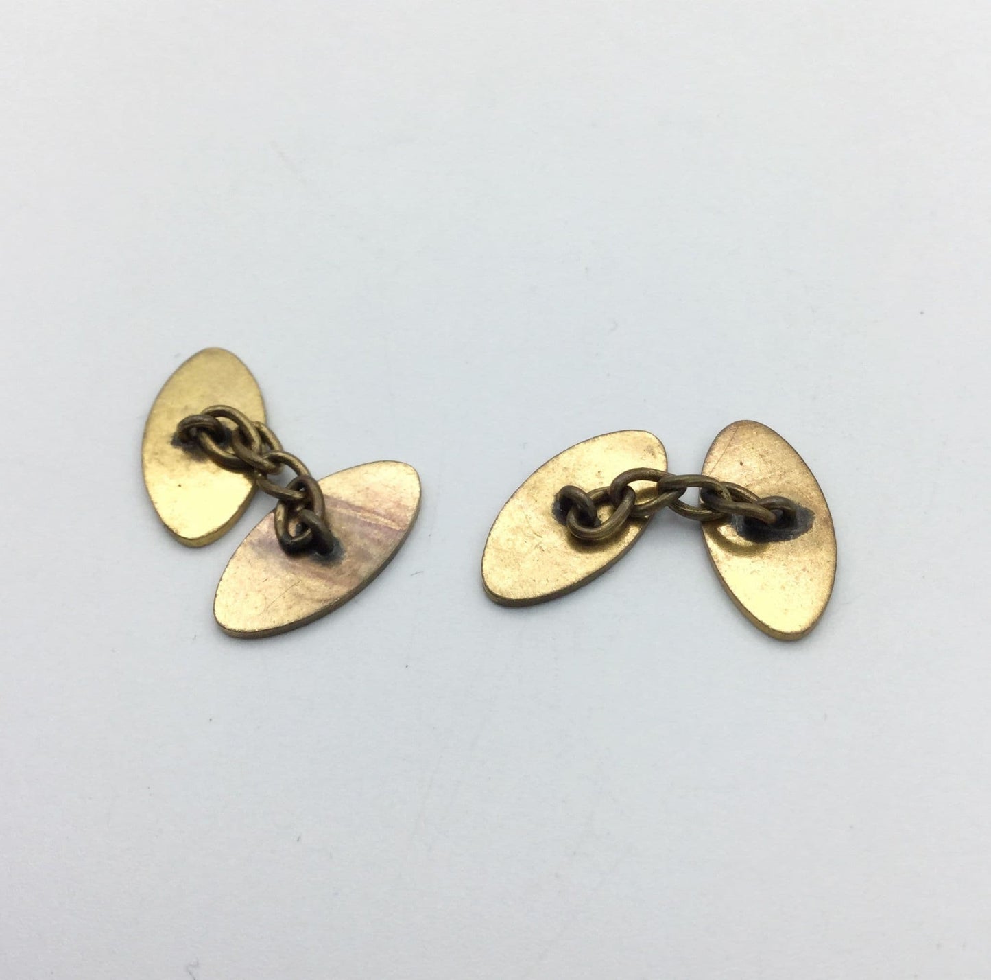 Vintage 1960s Gold Tone Chain Cufflinks