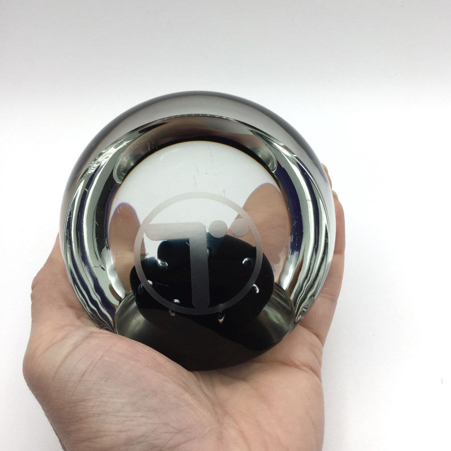 Vintage Large Glass Paperweight