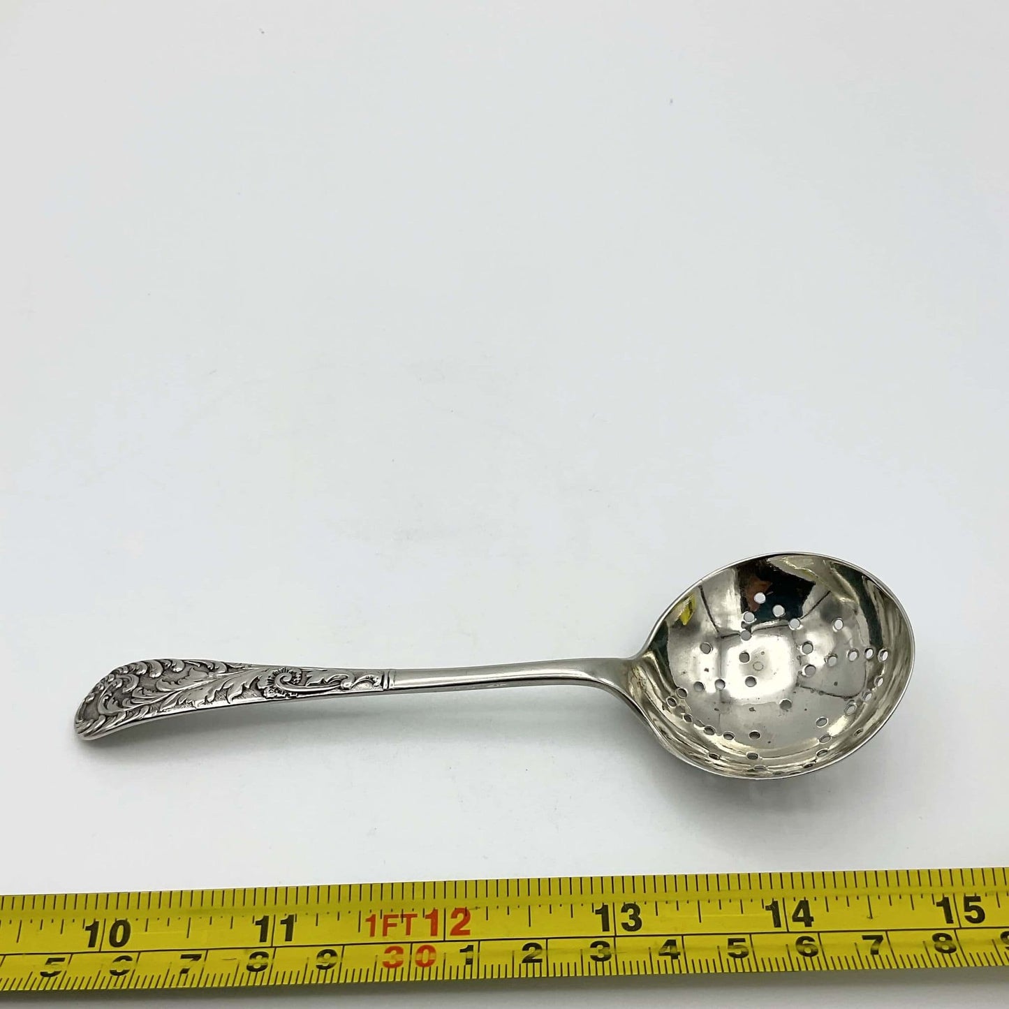 Antique Silver Plated Sugar Sifter Spoon, Cocoa Spoon