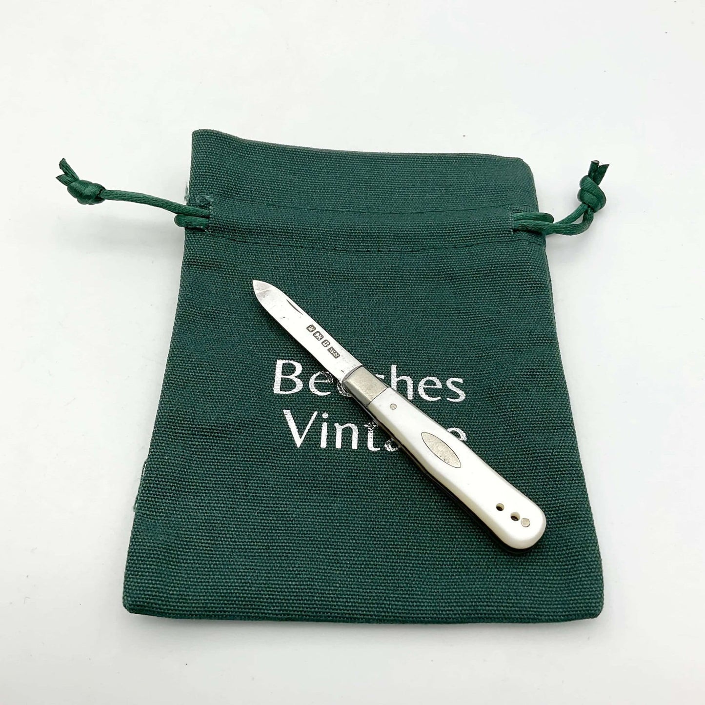 Antique Sterling Silver Fruit Knife, 1912 Hallmark