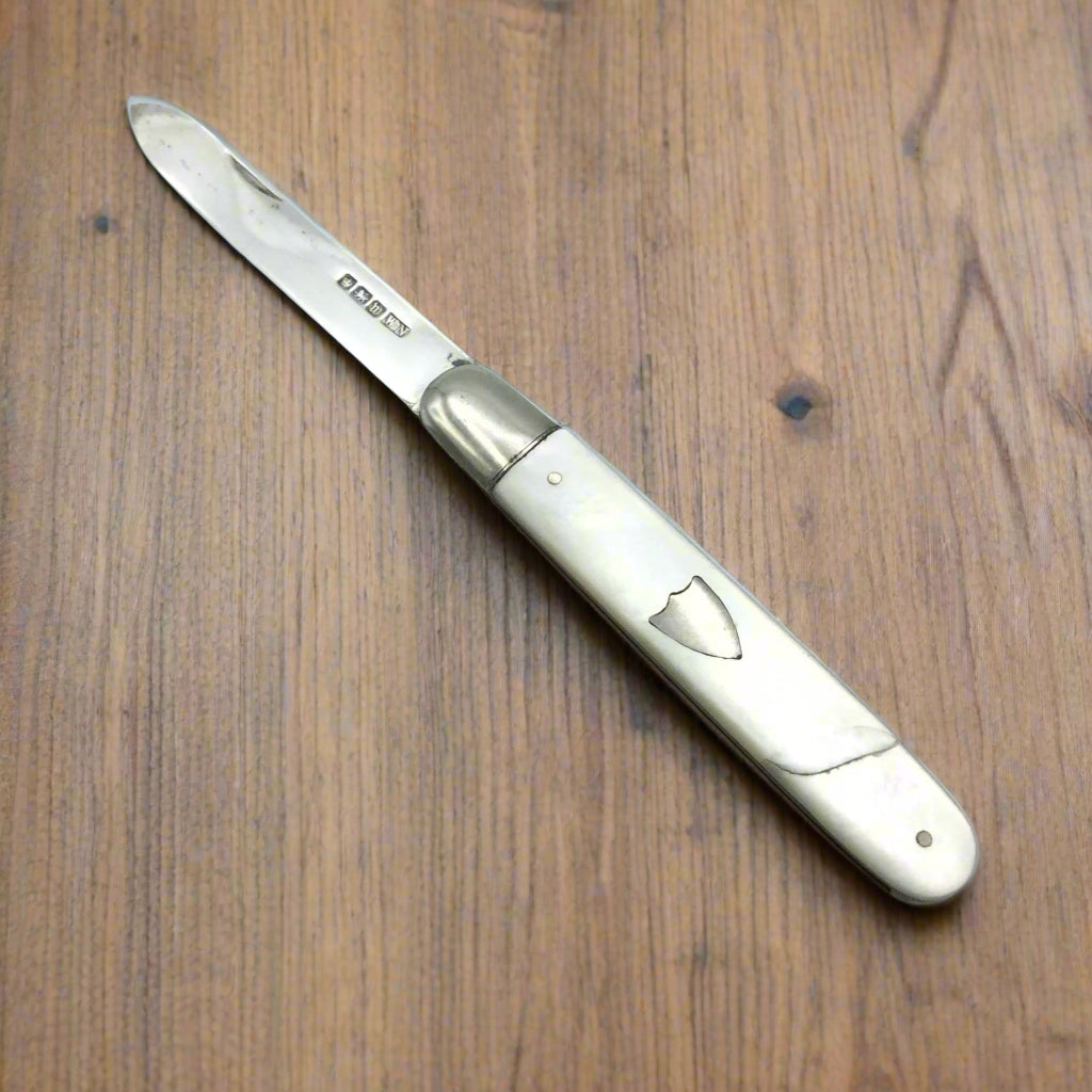 Antique Sterling Silver Fruit Knife, 1914 Hallmark